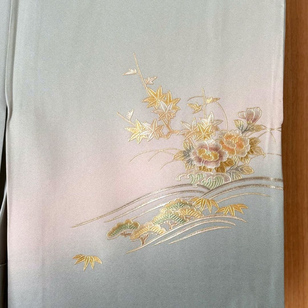 【未使用品】和田光正 落款入り 訪問着（身丈160cm／裄62.5cm） 未使用品】和田光正 落款入り 訪問着（身丈160cm／裄62.5cm