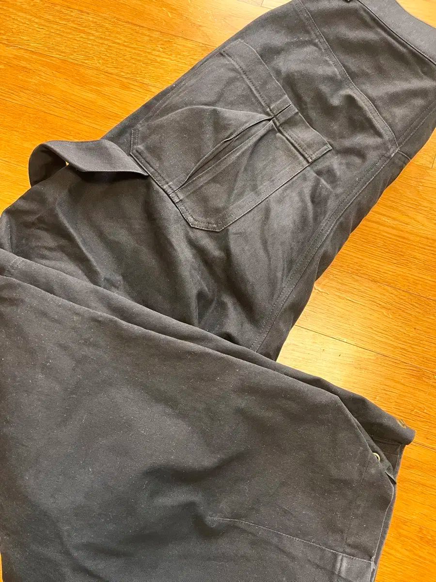  ETCE ダブルニー コットン パンツ ブラック チノパン パンツ