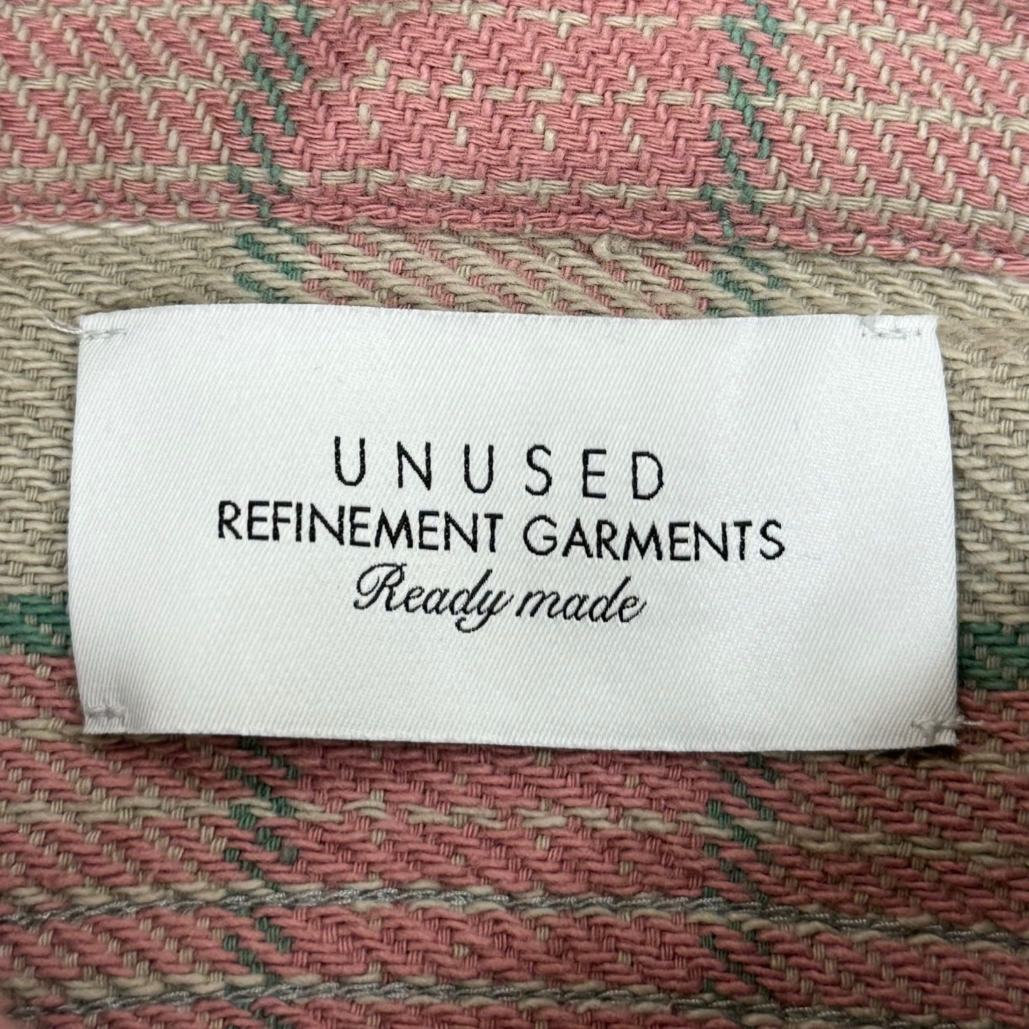 21SS UNUSED チェックネル　2 UNUSED(アンユーズド)21SS Collectionの新作、Check Nel Shirtの