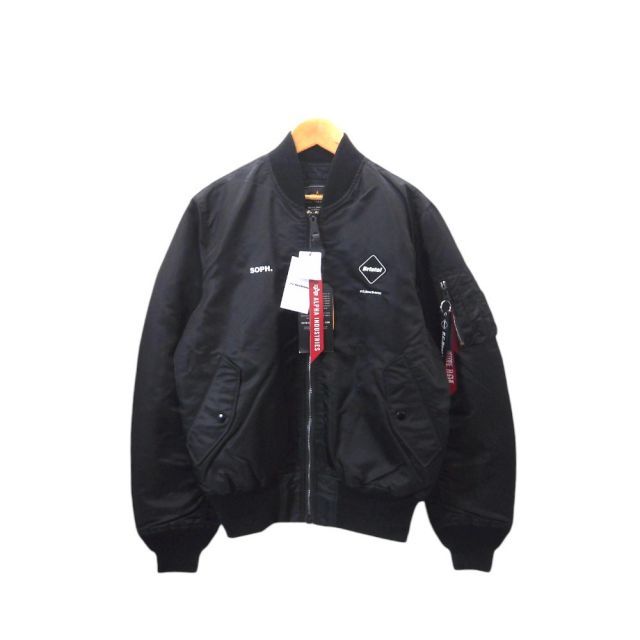 F.C.REAL BRISTOL×ALPHA 24ss DRAGON TEAM MA-1 BLACK サイズL FCRB 
