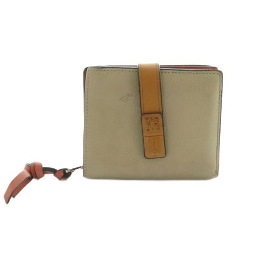 ロエベ LOEWE VERTICAL WALLET ミディアム 財布 二つ折り 小銭入れ ライトオーツ |MI OS
