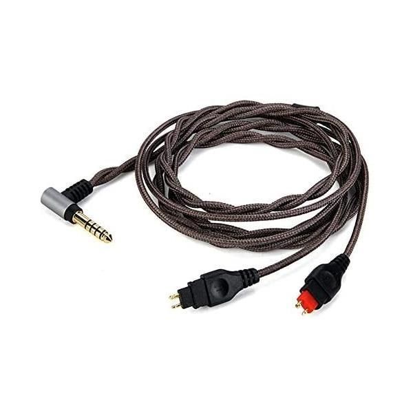 ヘッドホンケーブル 2pin リケーブル バランス 用 HD650 HD600 HD580に対応 マイクなし 4芯 L型 4.4mm 単結晶銅