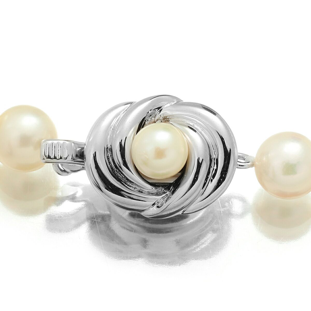 タサキ TASAKI パールネックレス 真珠 7〜7.4mm Sv 中古 プレラブド