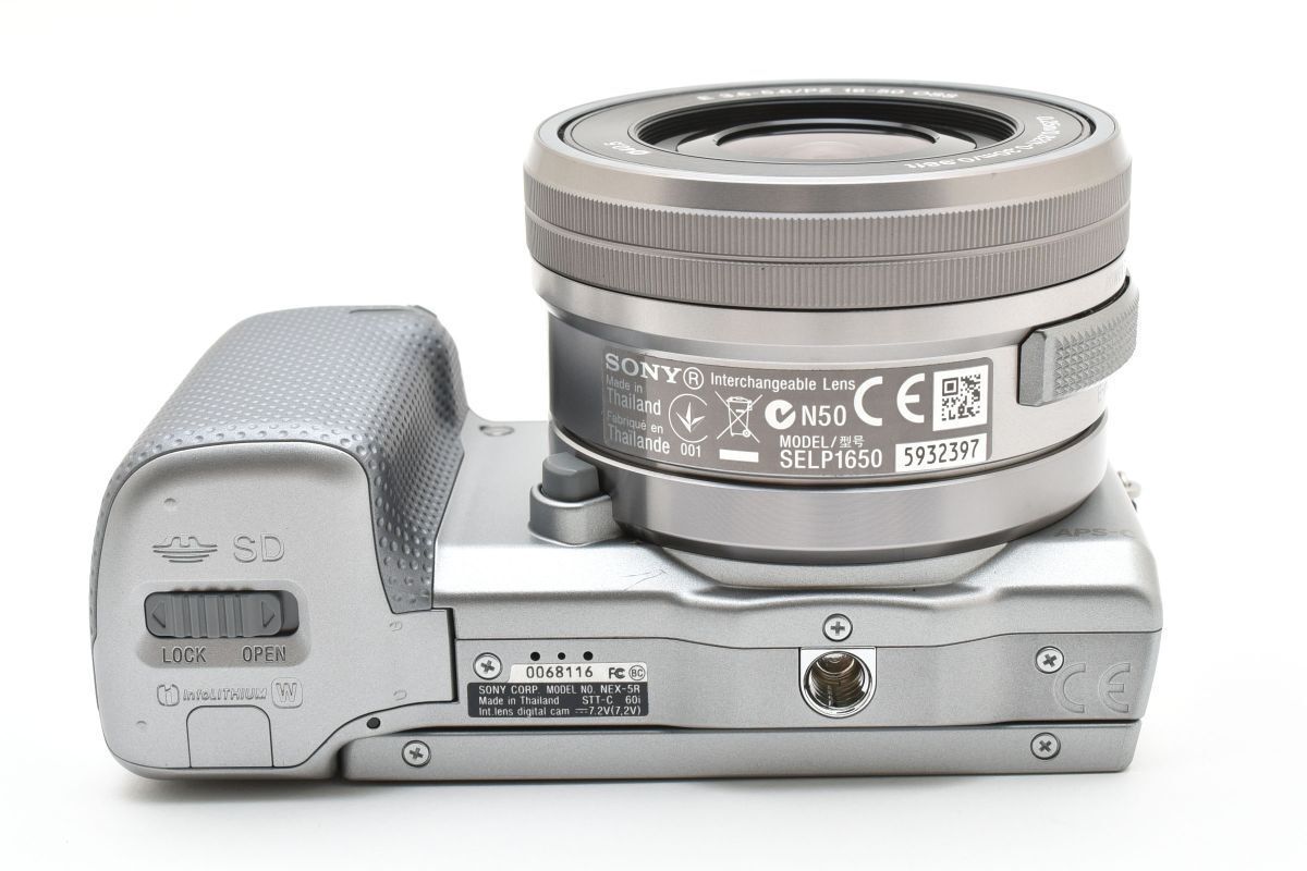 デジタルカメラ SONY NEX-5R E PZ 16-50mm ショット数84回 極上品 SONY NEX-5R シルバー + E 16-50mm F3.5