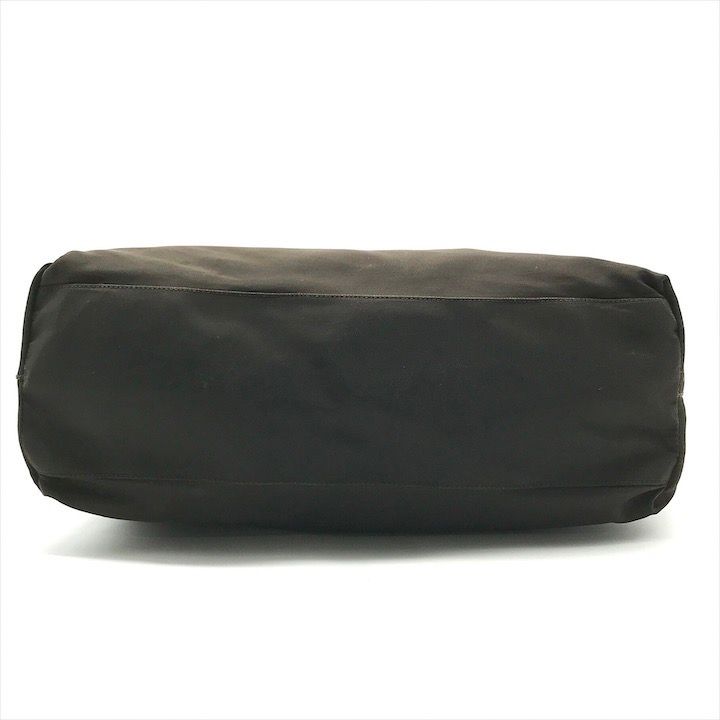 PRADA プラダ テスート ナイロン ハンドバッグ ブラウン 三角ロゴプレート 良品 PRADA プラダ 三角ロゴ プレート テスート ナイロン ハンド