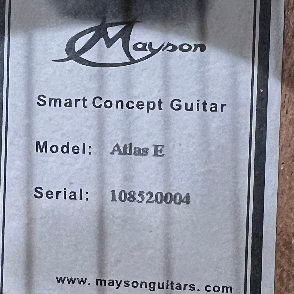 ◇Mayson◇メイソン ギター エレアコ Atlas E miniギター Smart 