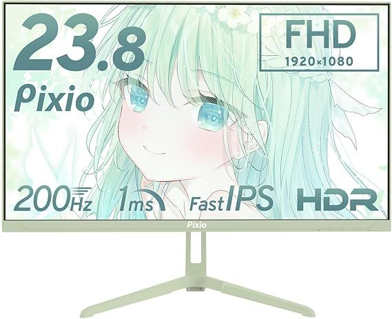 Pixio PX248 Wave Mint Green ゲーミングモニター 23.8インチ 200Hz