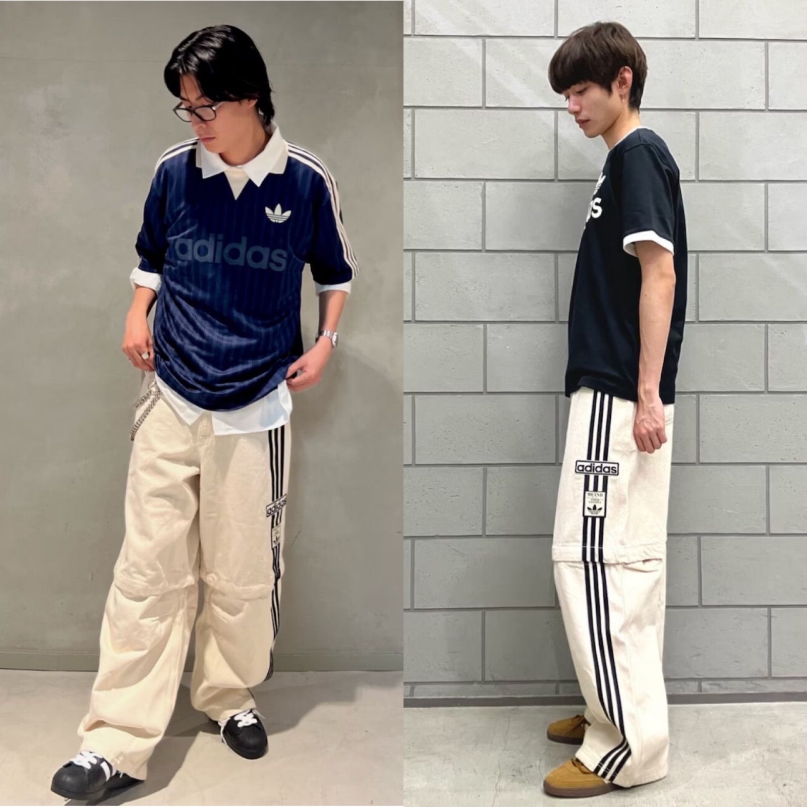 Adidas デニム アディブレイクパンツ クリアランスアウトレット 希少