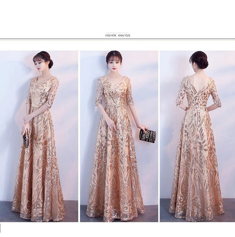 イブニングドレス ロングドレス パーティードレス Vネック 結婚式 ワンピース お呼ばれドレス 春夏 秋冬 ドレス 披露宴 二次会 上品 フォーマルドレス 成人式 おしゃれ プレゼント