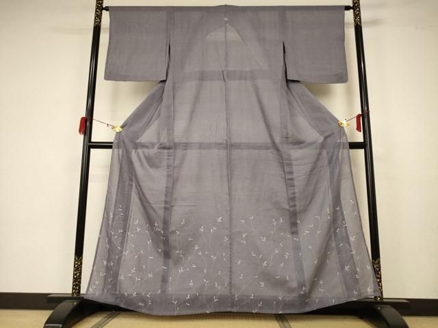 平和屋着物●本加賀友禅作家　土田外男　黒留袖　樹林草花文　正絹　逸品　DAAW5952ud 平和屋着物○本加賀友禅作家 土田外男 黒留袖 樹林草花文 正絹 逸品