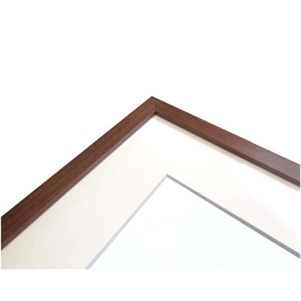 〔軽量水彩額〕縦横兼用 色あせを防ぐUVカットアクリル・マット付き 水彩額F8 ブラウン 7千円以上で送料無料〔 軽量 水彩額 〕 水彩額F6 ブラウン