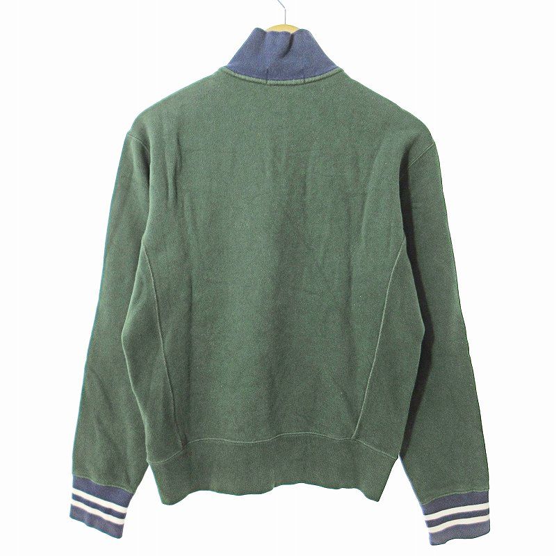 美品 ポロラルフローレン ヴィンテージ風 スウェット タイガー グリーン M Polo by Ralph Lauren Half Zip Sweatshirt Green 90年代 00年代