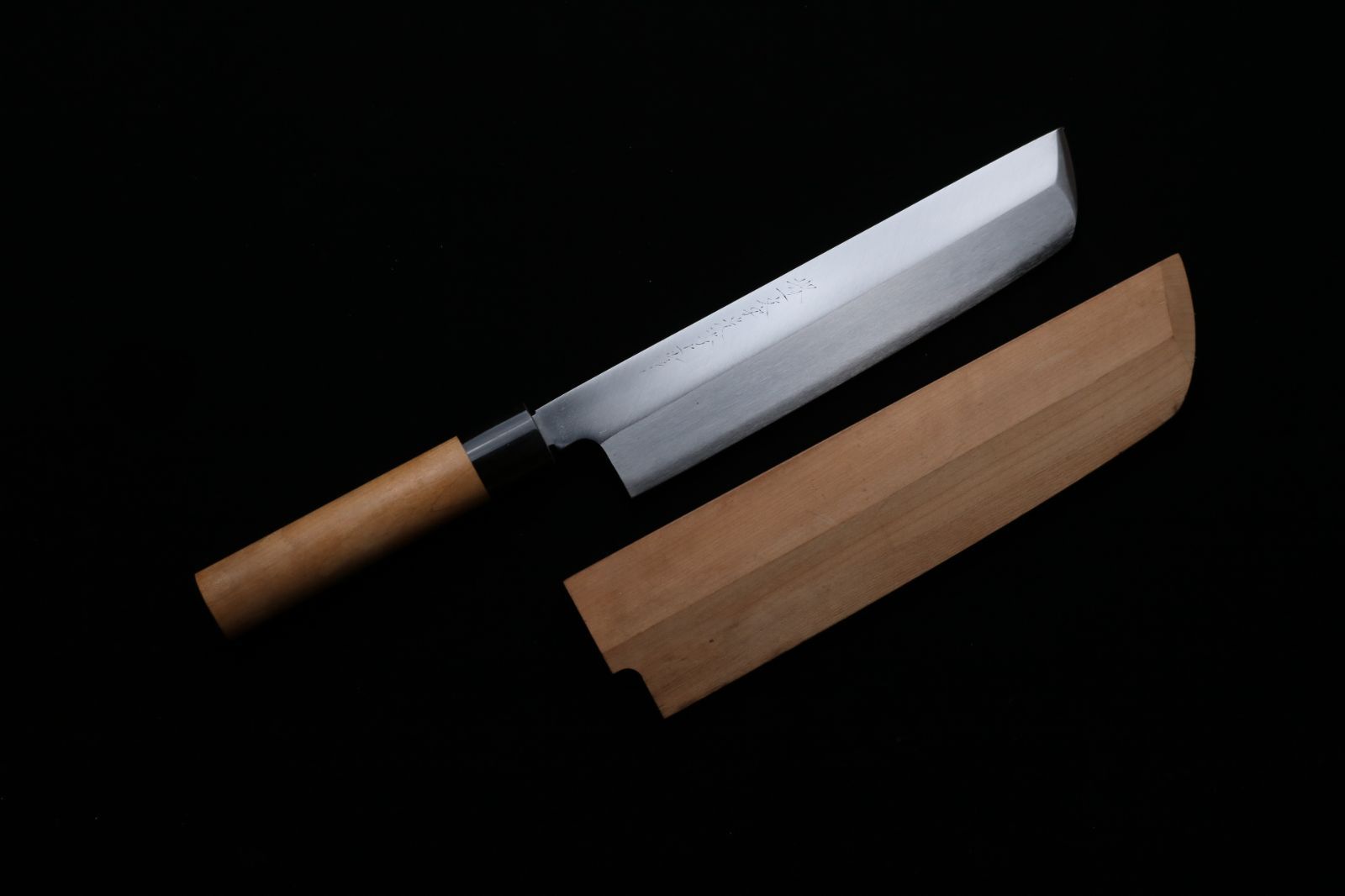 再研磨済み 鱧切包丁 ハモ切 朴木水牛口輪 鞘付 240mm