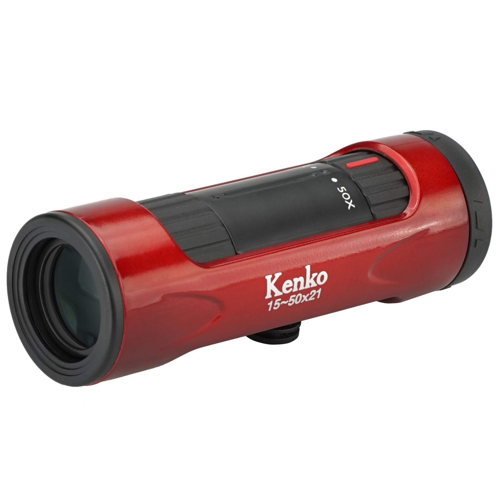 15~50×21 15~50倍 ウルトラビューI 21mm口径 単眼鏡 ズーム式 レッド Kenko 429075