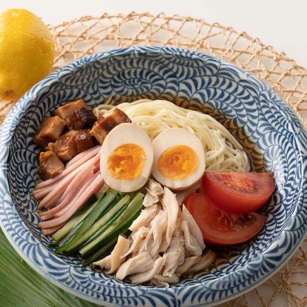 冷やし中華 レモンだれ 檸檬 ソース たれ 細麺 中華麺 生麺 生めん 讃岐 コシ 醤油 しょうゆ 味 美味しい 6食セット 具材別売り ポスト投函  - メルカリ