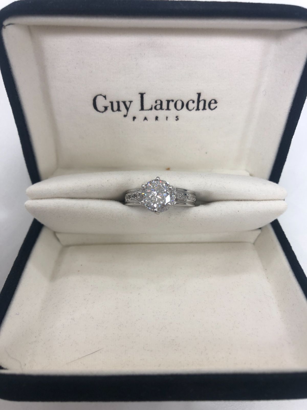 A【中古】Guy Laroche ギラロッシュ ジルコニア ダイヤ リング 指輪