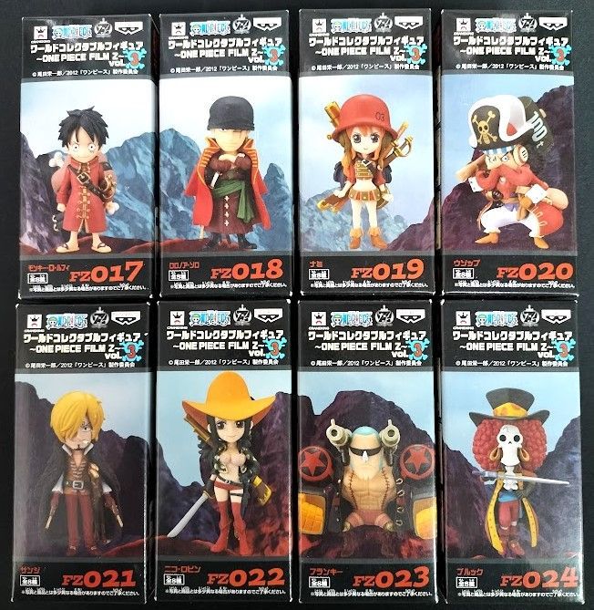 ワンピース ワールドコレクタブルフィギュア FILM Z Vol.3 全8種 ワンピース ワールドコレクタブルフィギュア FILM Z vol.3 全8種