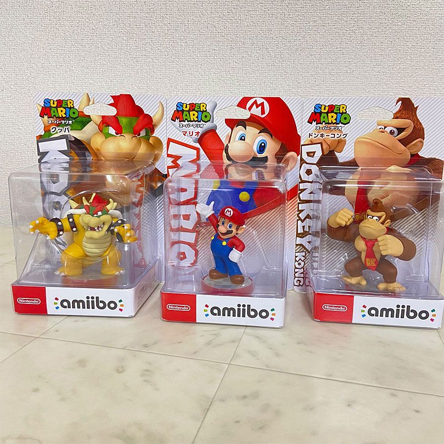 【送料無料】新品未開封 amiibo クッパ マリオ ドンキーコング 3点セット