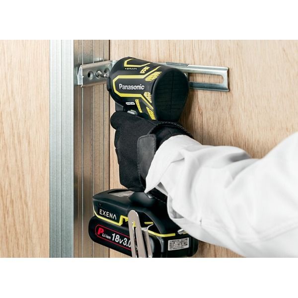 パナソニック EXENA エグゼナ Pシリーズ 18V 充電インパクトドライバー 黄 5.0Ah電池2個付 EZ1PD1J18D-Y