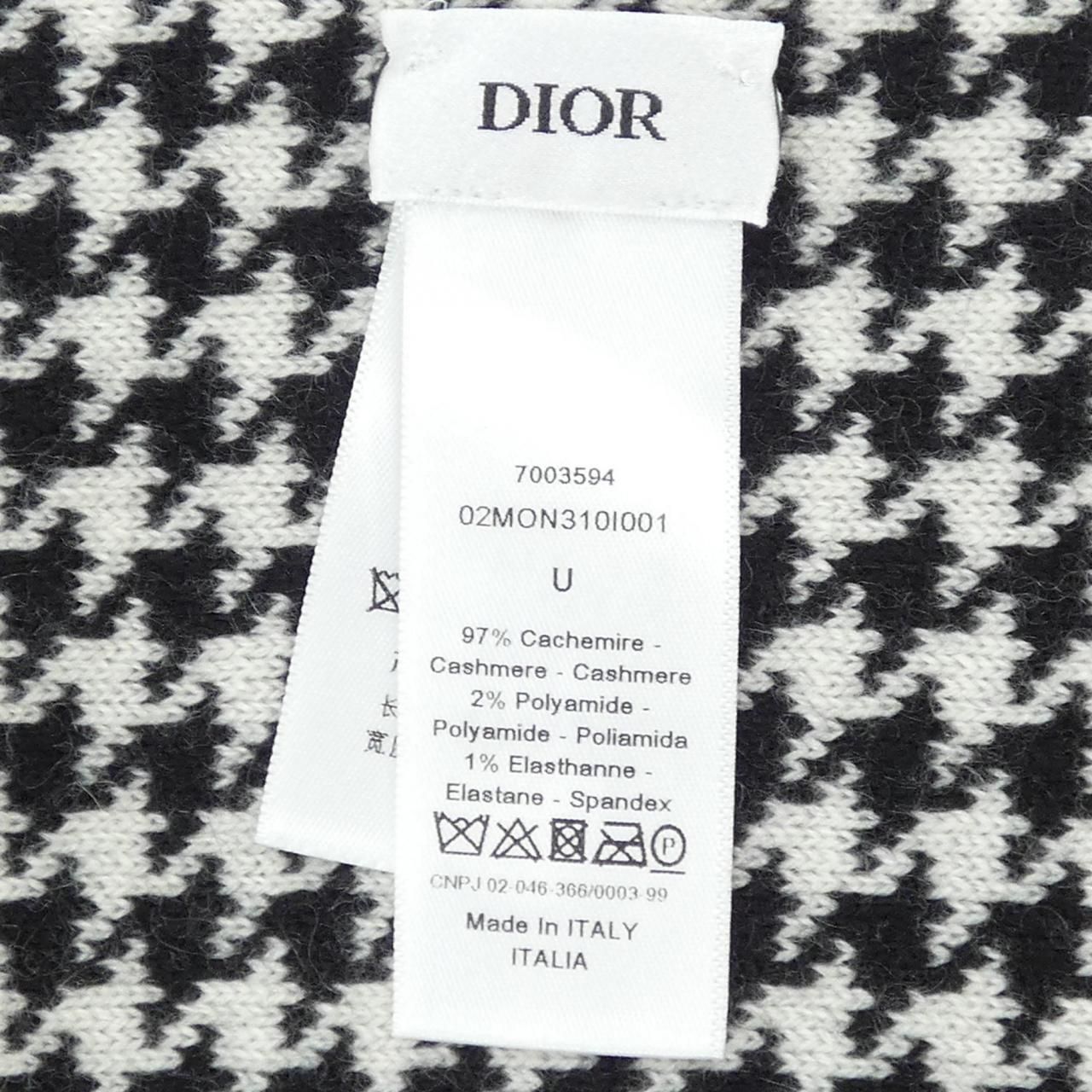 Dior マフラー Christian Dior ディオール ウール×カシミア ロゴ