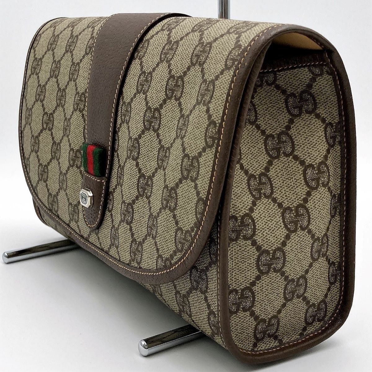 グッチ　クラッチバッグ　ブラウン　シェリーライン 楽天市場】GUCCI グッチ オールドグッチ クラッチバッグ