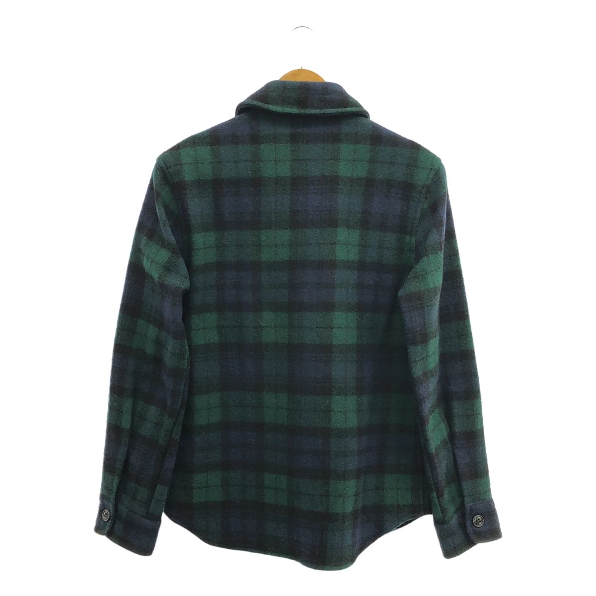 FIDELITY / フィデリティ | ブラックウォッチ チェック ウール CPO ジャケット | M | ネイビー / グリーン | メンズ