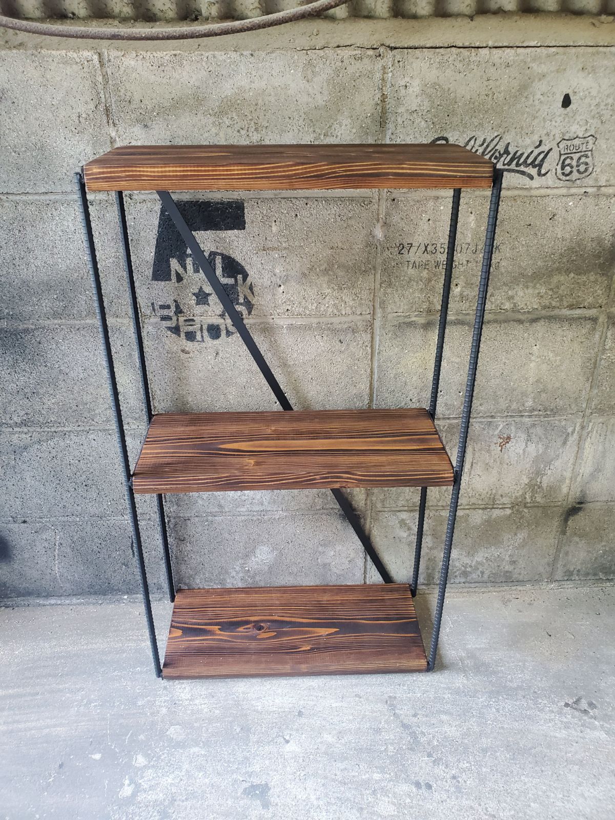 未使用品 アイアンラック 什器 インダストリアル ディスプレイ 棚 男前家具