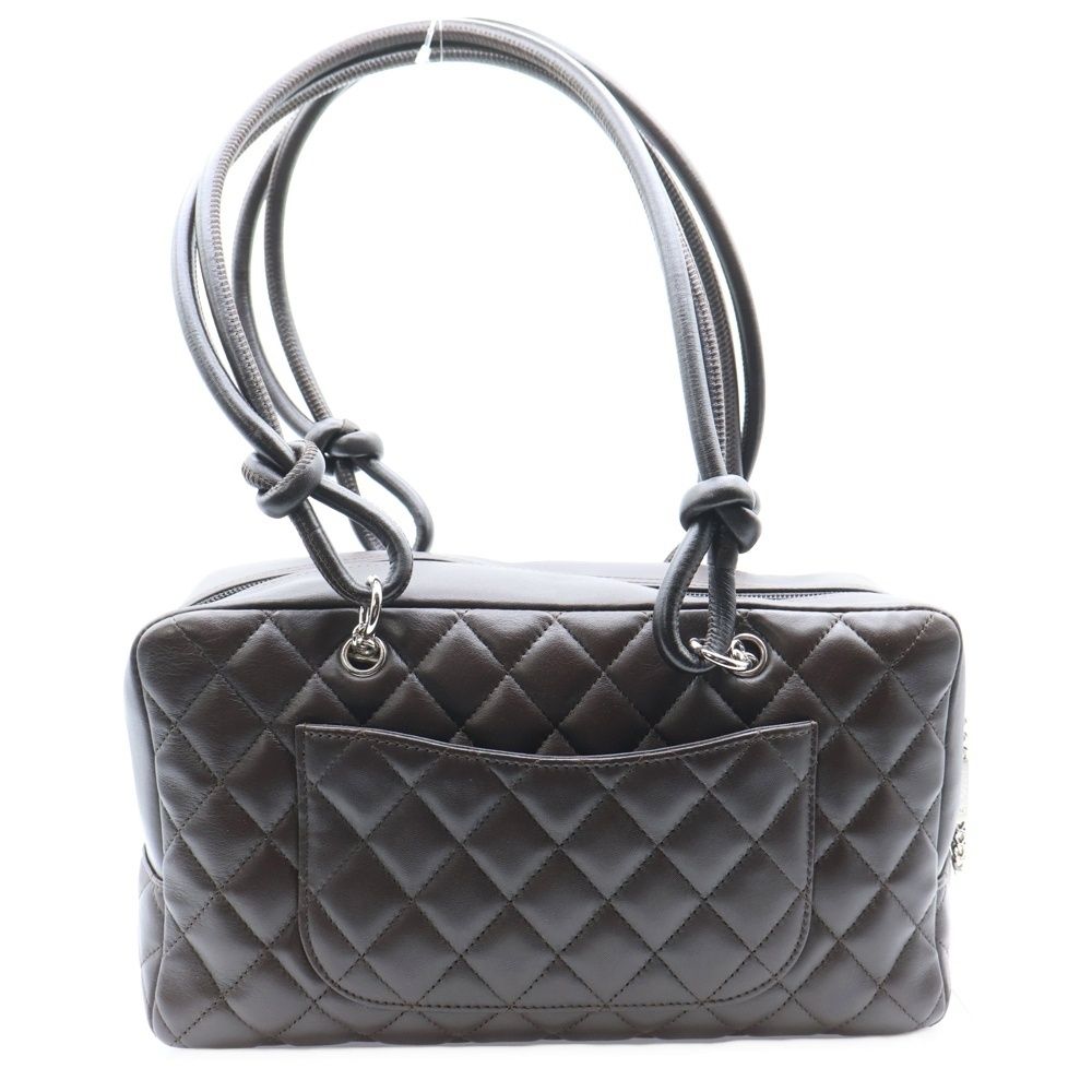美品 シャネルCHANEL カンボン ボーリングバッグ ココマーク ラムスキン 楽天市場】【バッグ】CHANEL シャネル カンボンライン