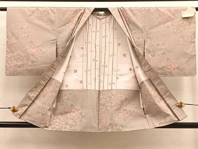 平和屋着物＃道行コート　ふくれ織　流線文　大丸扱い　正絹　逸品　BAAU0079gt 平和屋着物＃道行コート ふくれ織 流線文 大丸扱い 正絹 逸品