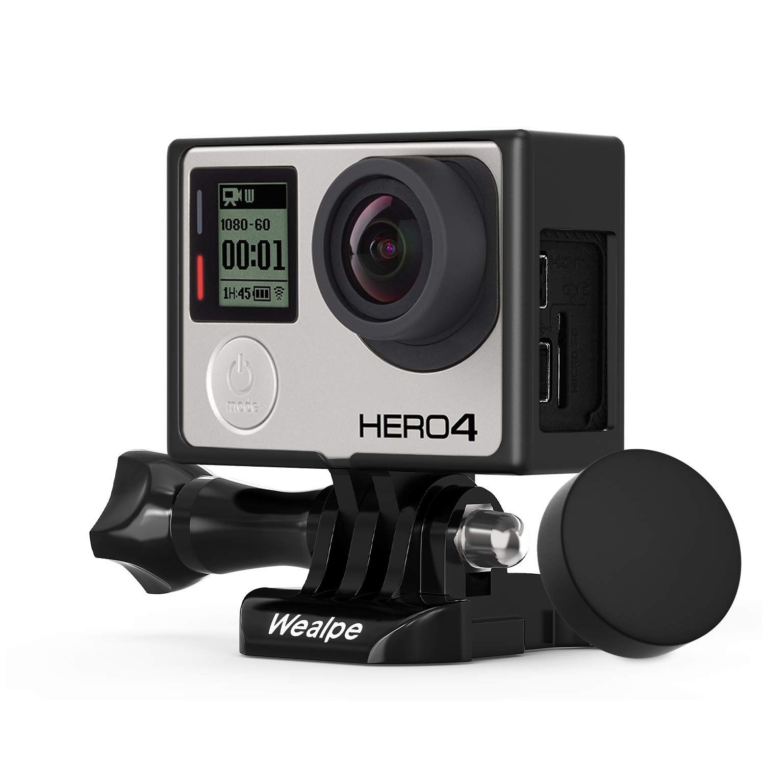 数量限定】保護ケース ハウジング シリコンレンズカバー付き ゴープロ GoPro用 Hero 4 【Wealpe】フレームマウント 3+ 3適用 -  メルカリ