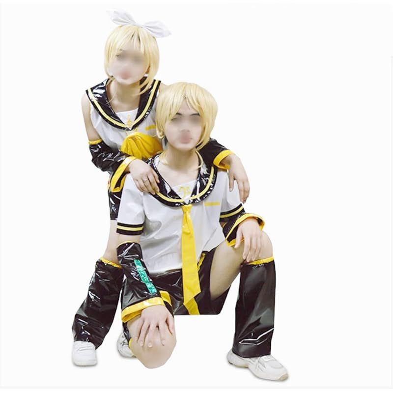 ZOMOZO ウィッグ付き 鏡音RIN 鏡音LEN コスプレ衣装 Cosplay 衣装 変装 コスチューム イベント仮装 ハロウィン 鏡音LEN M 0