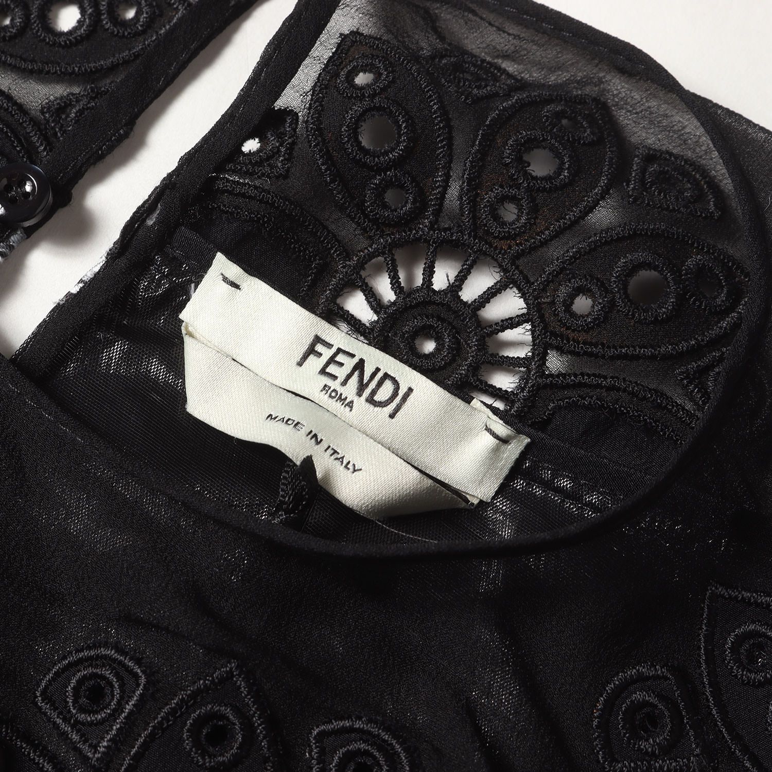 FENDI ブラック ワンピース　38 イタリア 最終値下げ価格❣️ FENDI ブラック ワンピース 38 イタリア