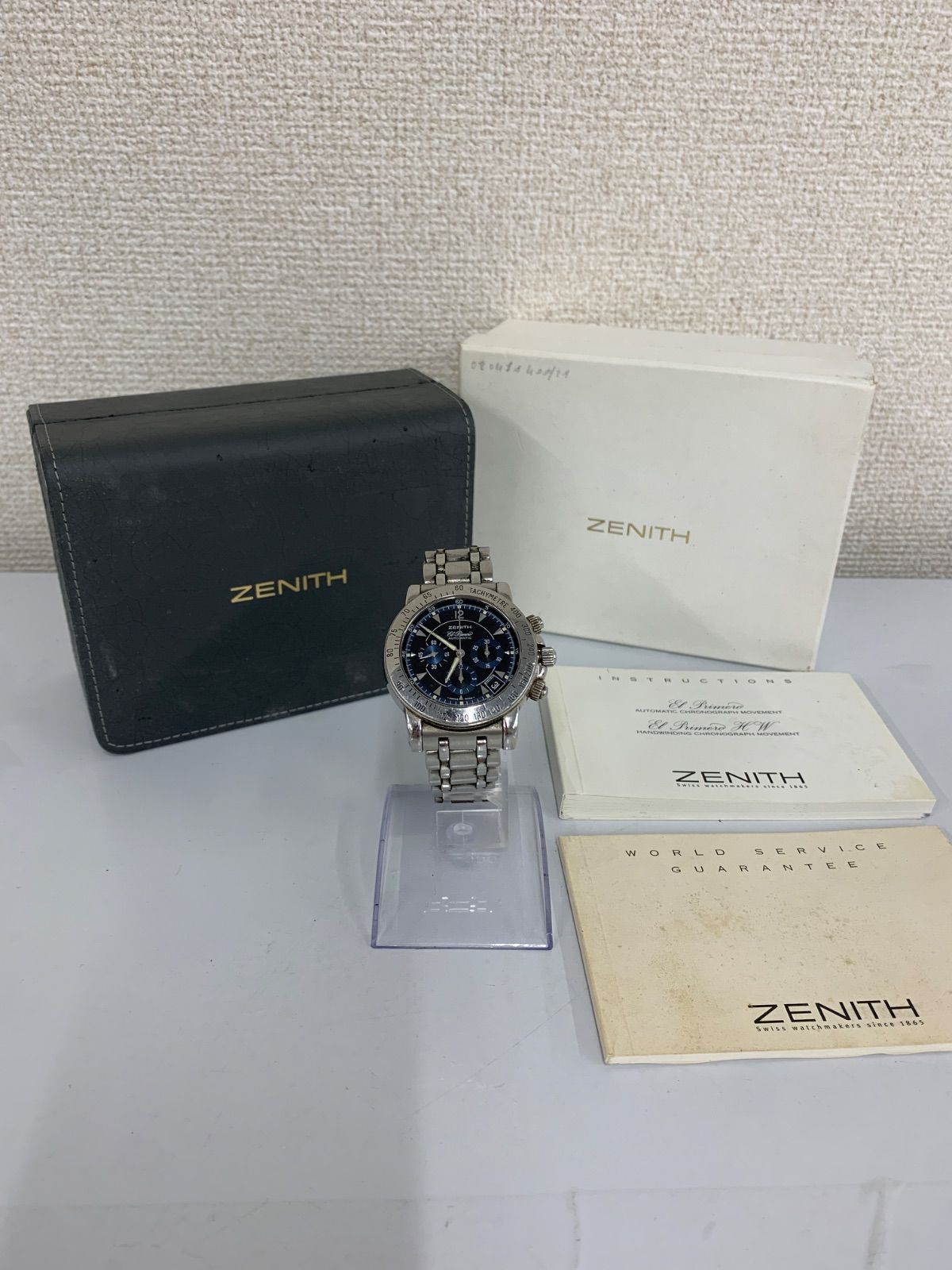 ２ 不動品 ZENITH ゼニス 腕時計 エル プリメロ レインボー クロノグラフ 時計 2