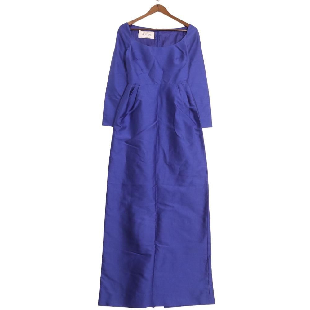 ヴァレンティノ コットン シルク ワンピース ドレス ロング マキシ 