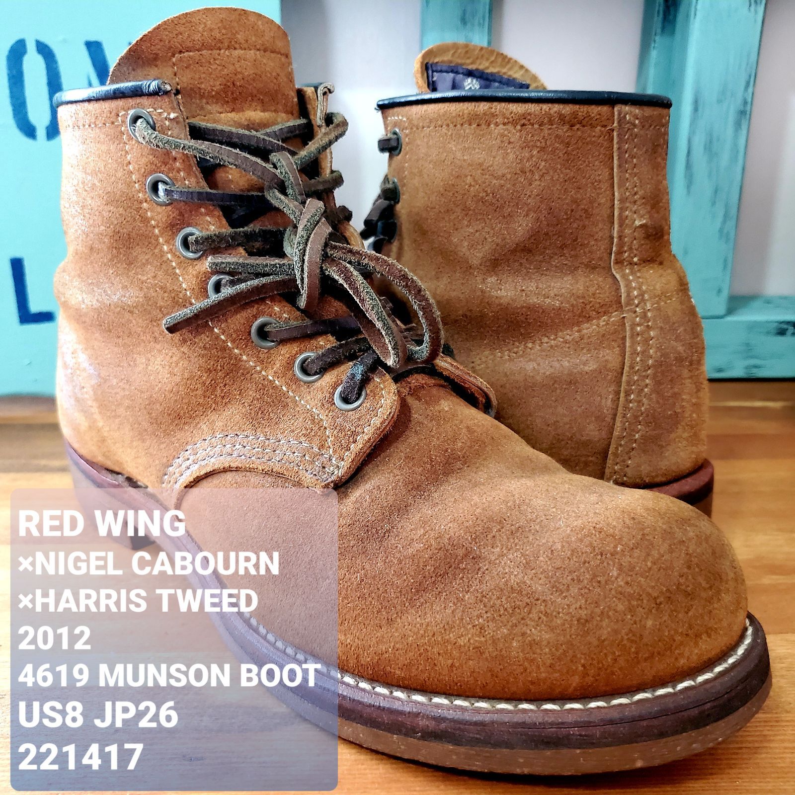 REDWING×Nigel Cabourn×Harris Tweed レッドウィング□USED 12年 REDWING×Nigel Cabourn×Harris Tweed レッドウィング□USED 12年
