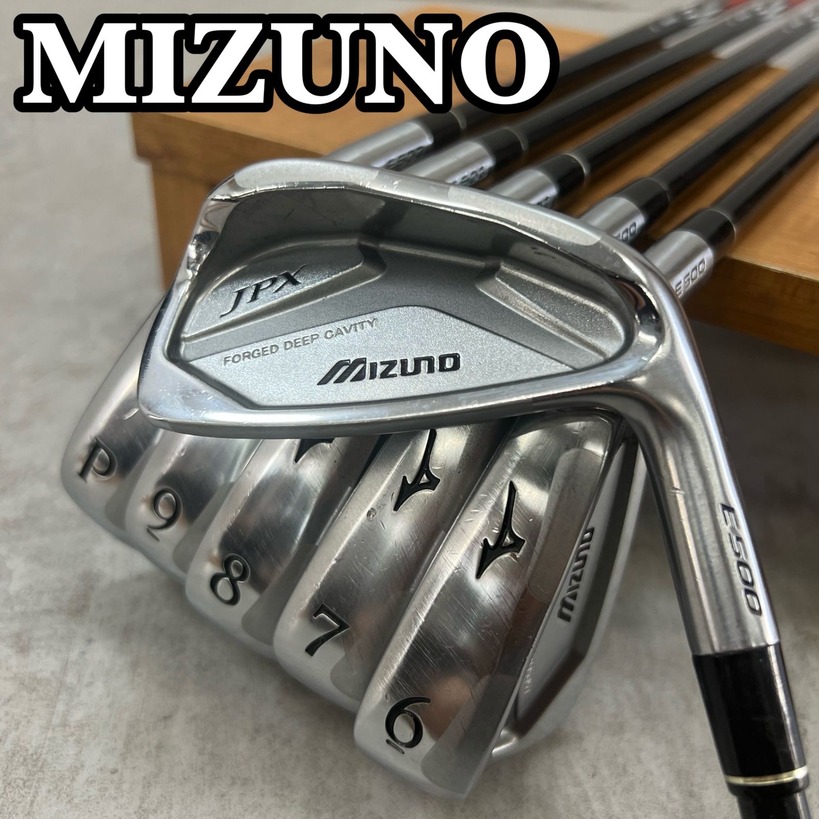 ゴルフ ミズノ JPX E500 メンズゴルフ アイアン 6本 S 右利き用 MIZUNO