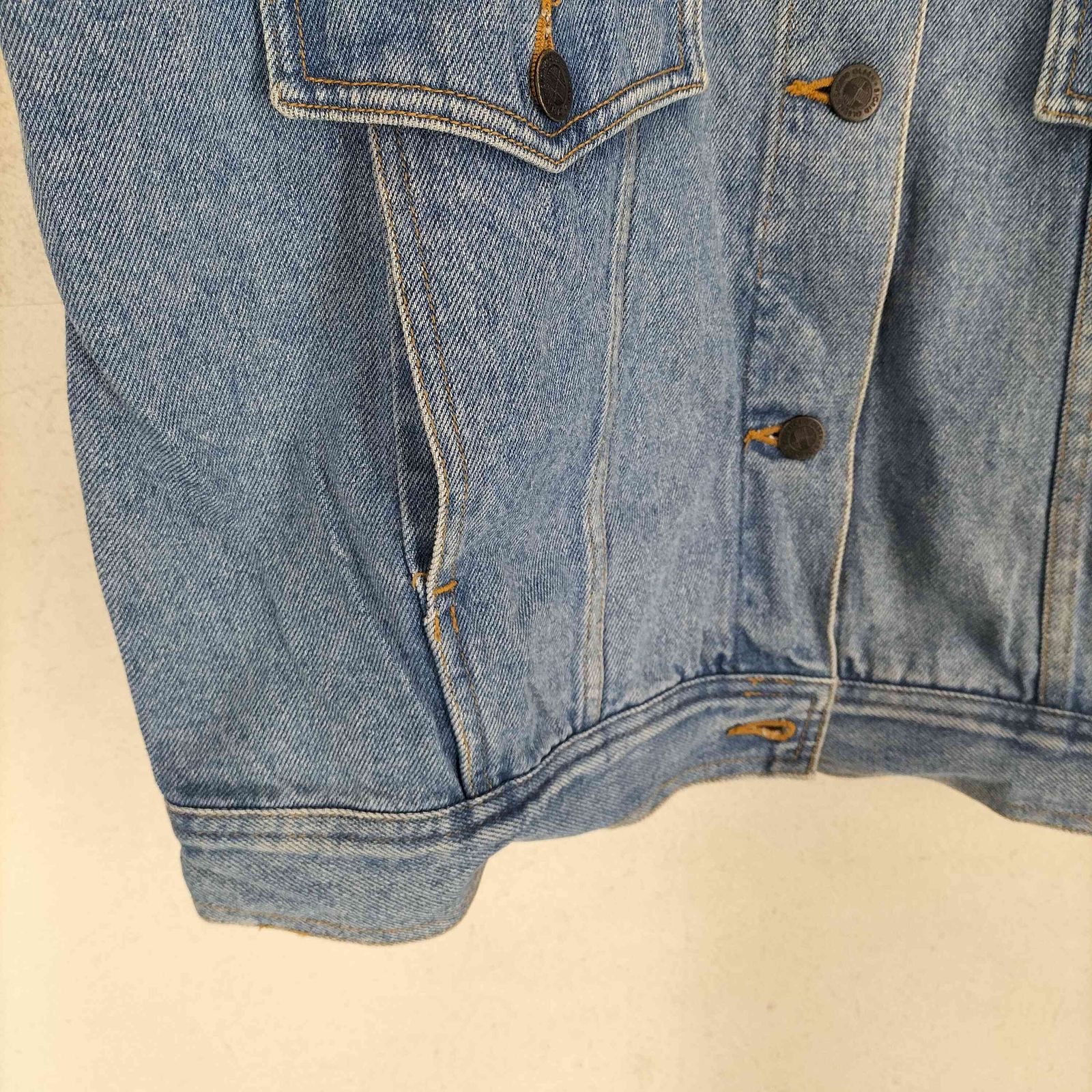 襟切り替えデニムジャケット