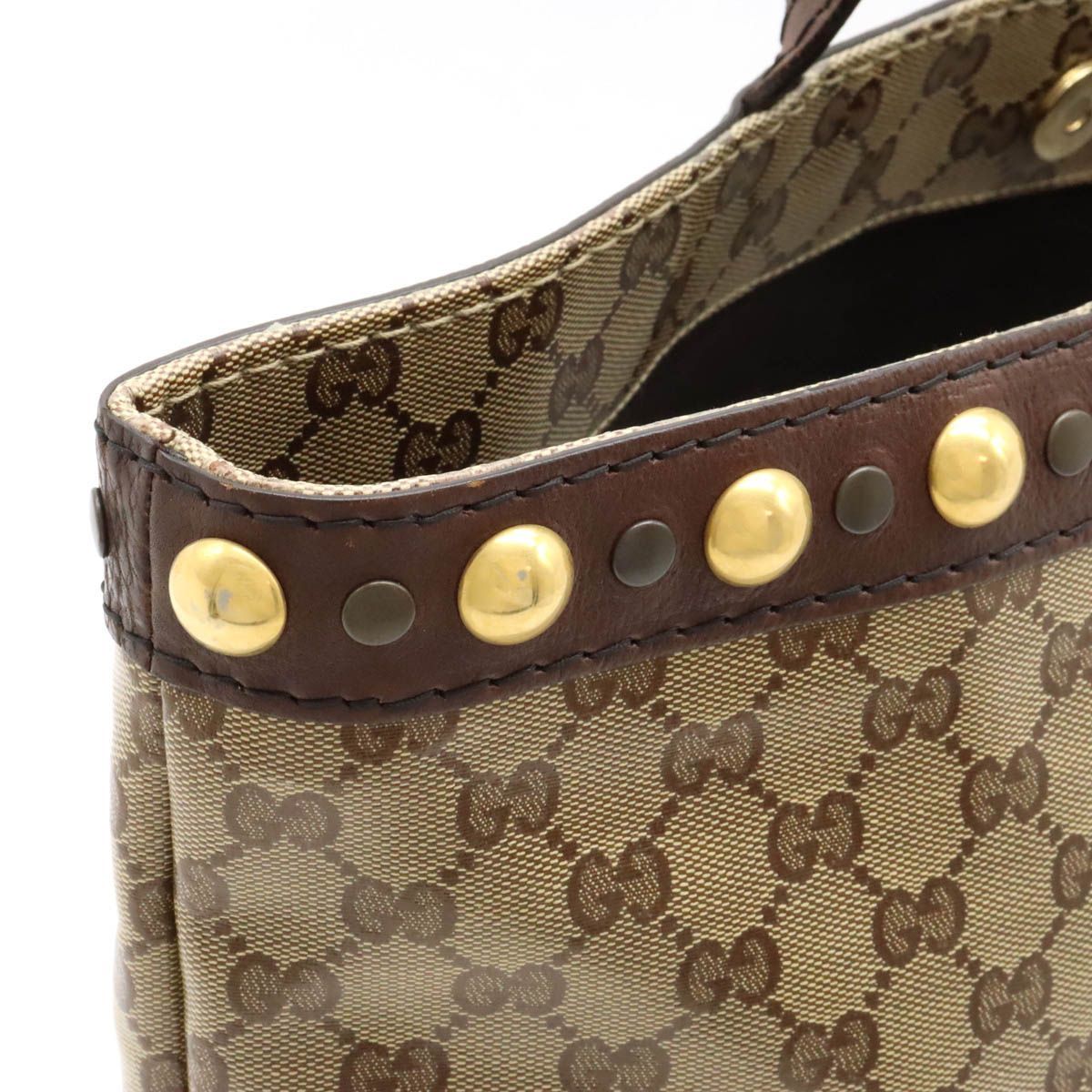 GUCCI グッチ GGクリスタル トートバッグ ショルダーバッグ スタッズ 