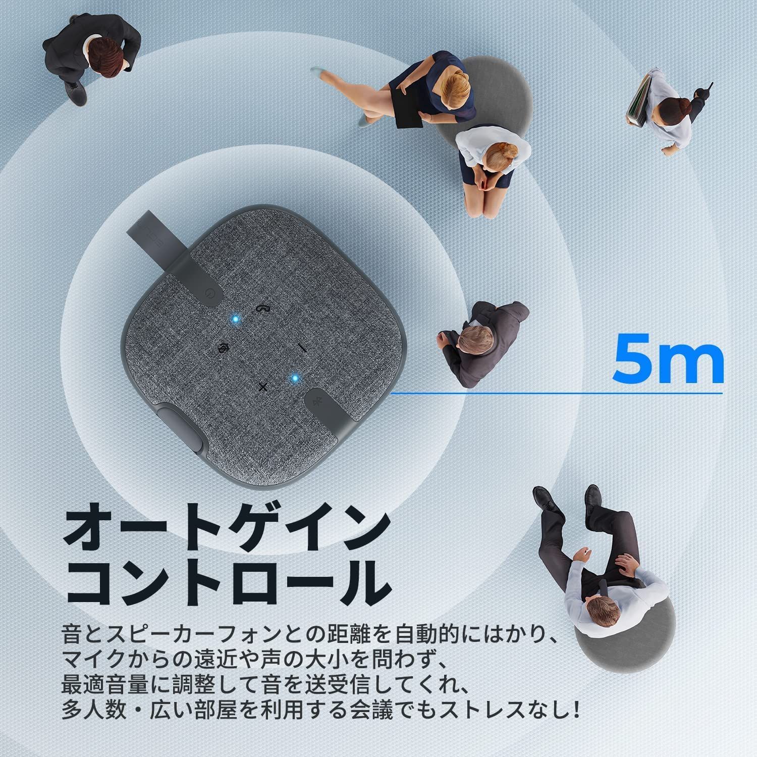 未使用品】スピーカーフォン SOUNDPEATS PureVoice 会議用 マイク