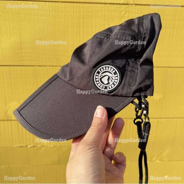 タバルア リーフブラック サーフキャップ ポータブルCAP 折畳み