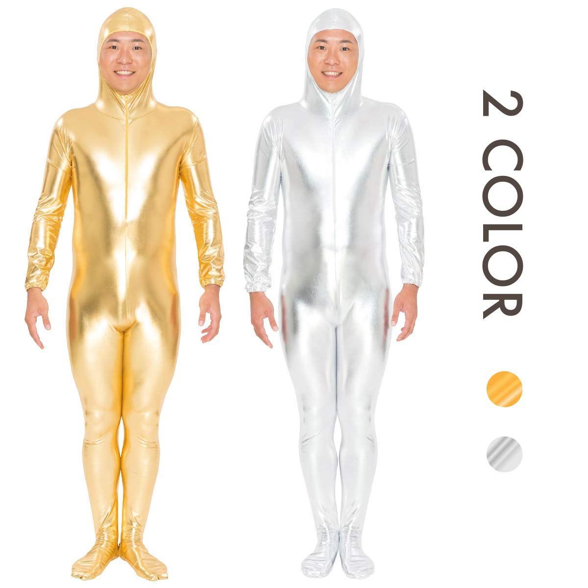 新品 [PURE] ピュア 全身タイツ 金 銀 ゴールド シルバー - メルカリ