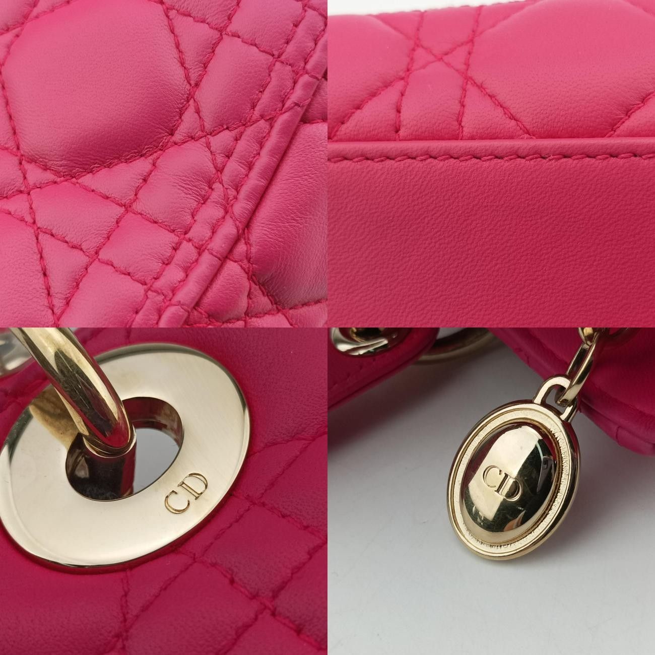 Diorレディディオールローズ レッドラムスキン18-MA-0124