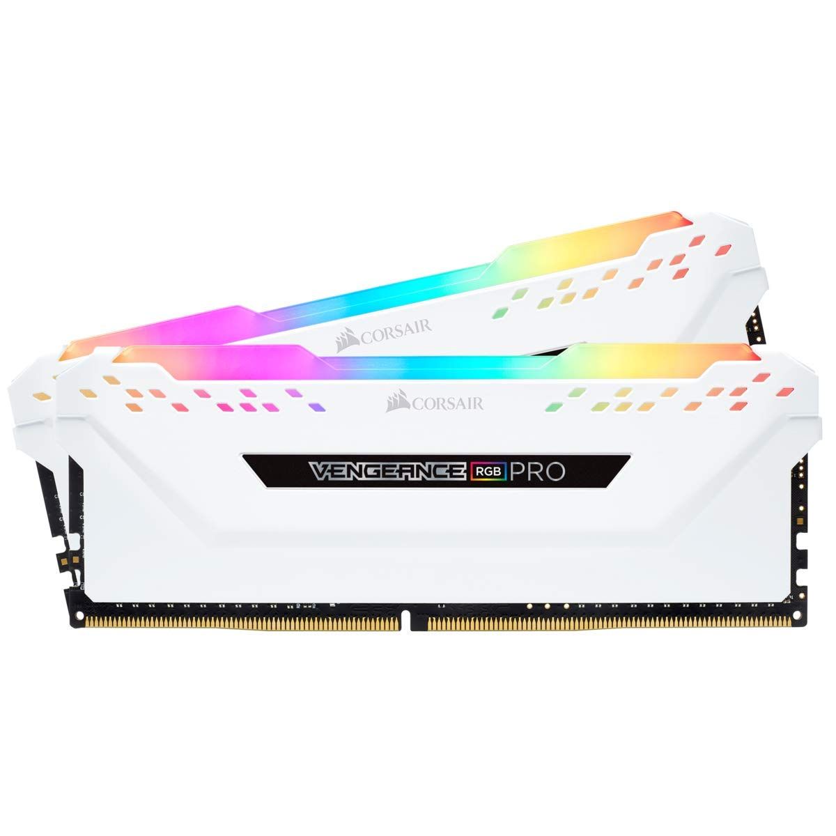 CORSAIR DDR4-2666MHz デスクトップPC用 メモリモジュール VENGEANCE RGB PRO シリーズ 16GB 8GB×2枚 CMW16GX4M2A2666C16W