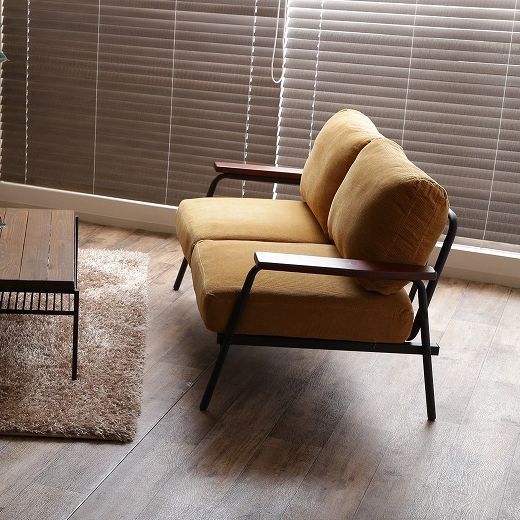 Basquiat corduroy ○ 2人掛けコーデュロイソファ イエロー Basquiat 2