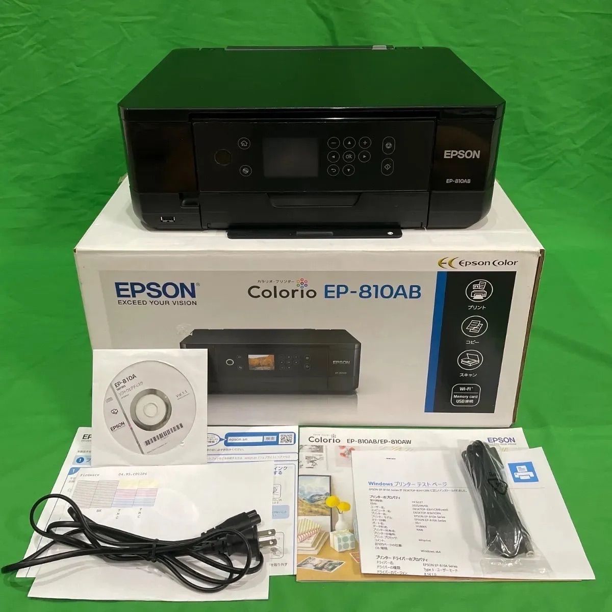 【ジャンク品】EPSON EP-810AB ジャンク品】EPSON インクジェットプリンター EP-810AB♪ - メルカリ