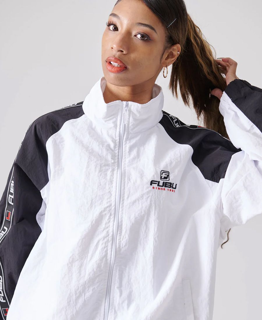 FUBU TRACK SETUP【WHITE】(フブ セットアップ ナイロン
