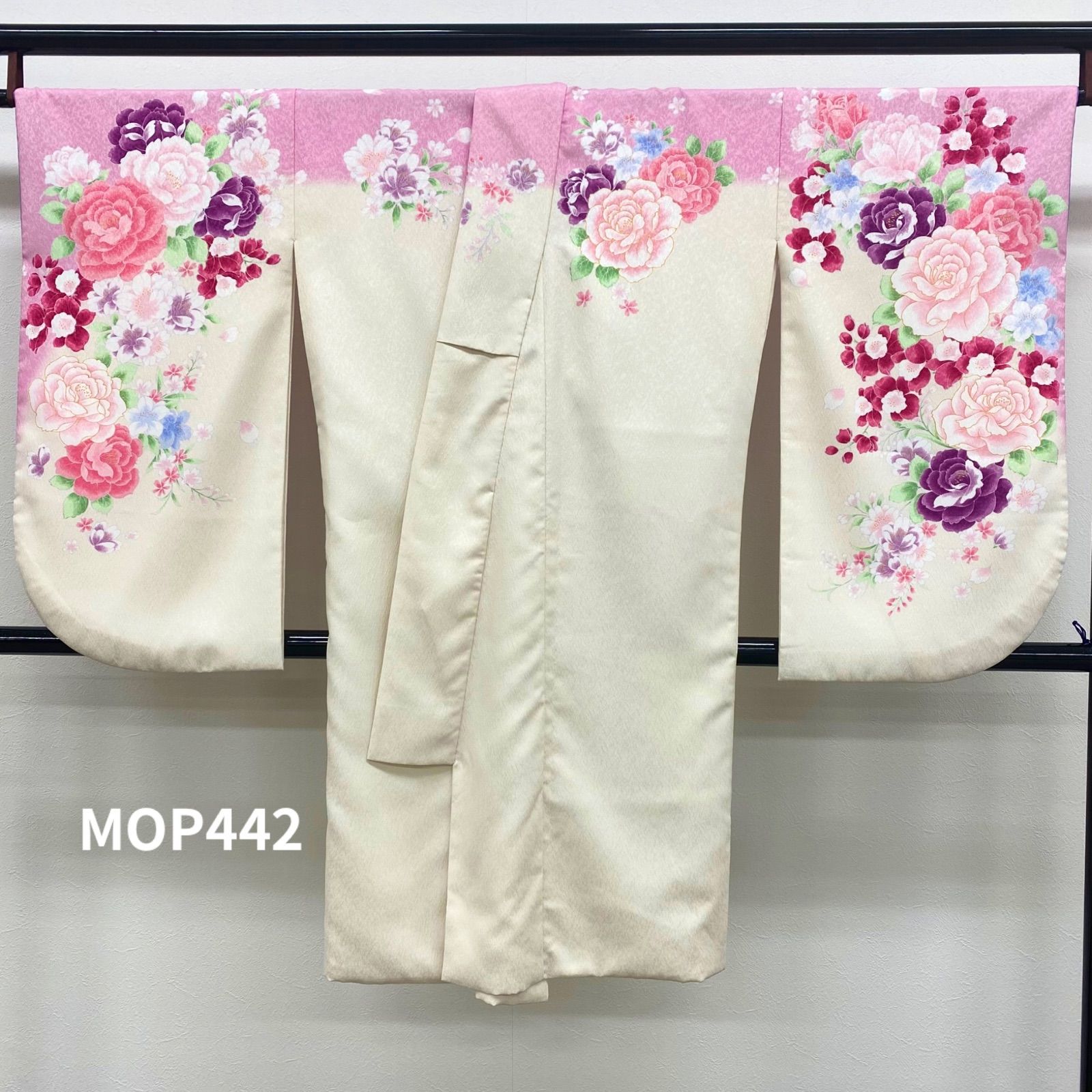 二尺袖 ポリエステル着物 紋意匠 袴用 MOP442