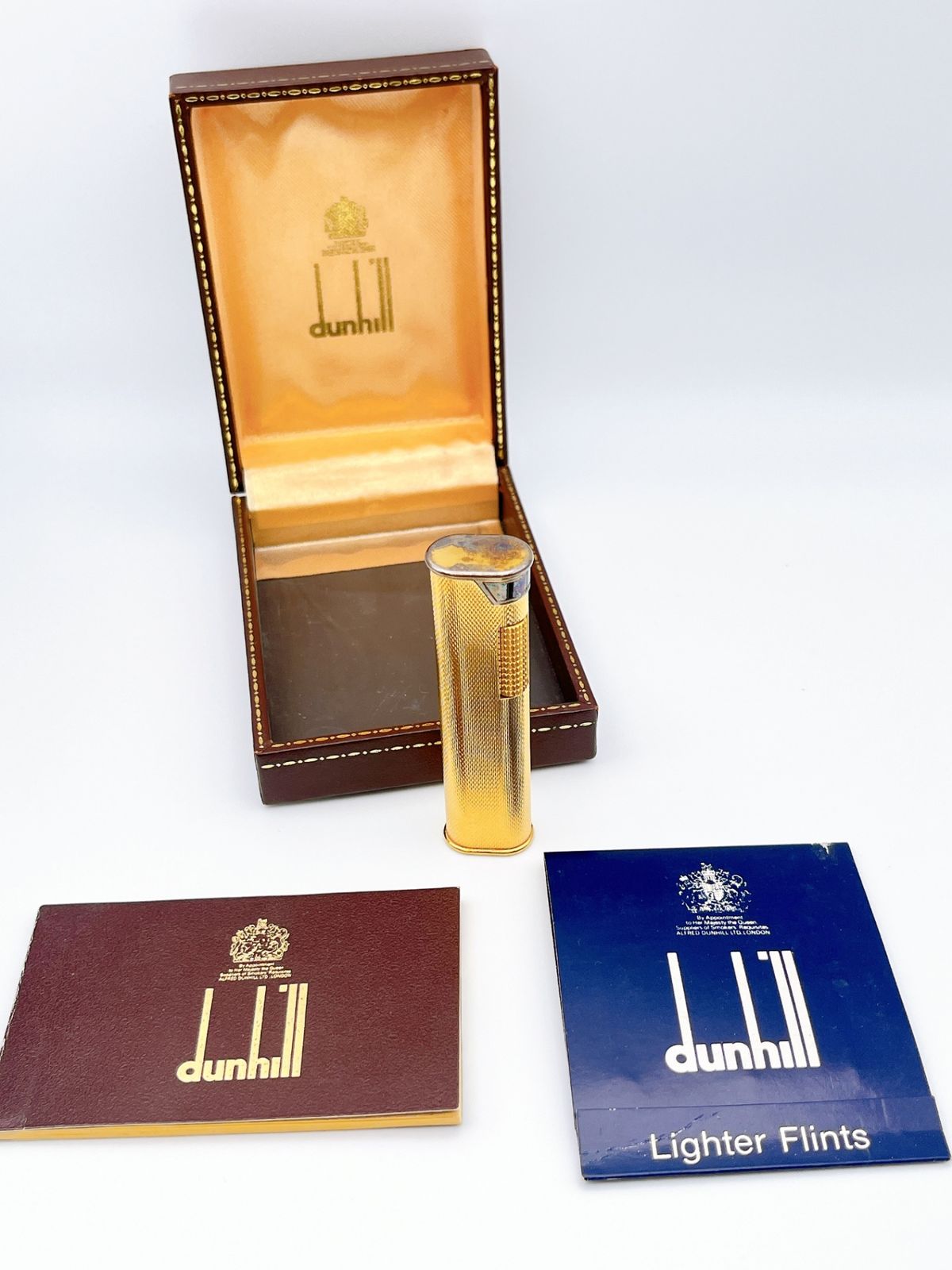 Dunhill/ダンヒル ガスライター スリムタイプ ゴールド PAT