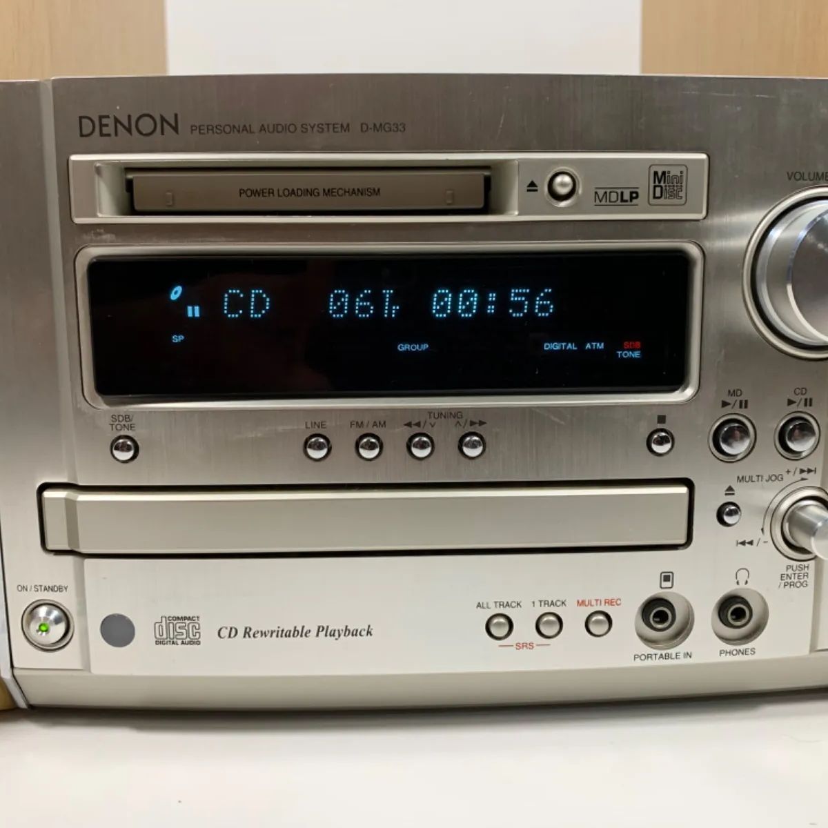 DENON D-MG33 CD/MD/TUNER/AMP　ミニコンポ 　美品 DENON ミニコンポ D-MG33 CD MD TUNER AMP - メルカリ