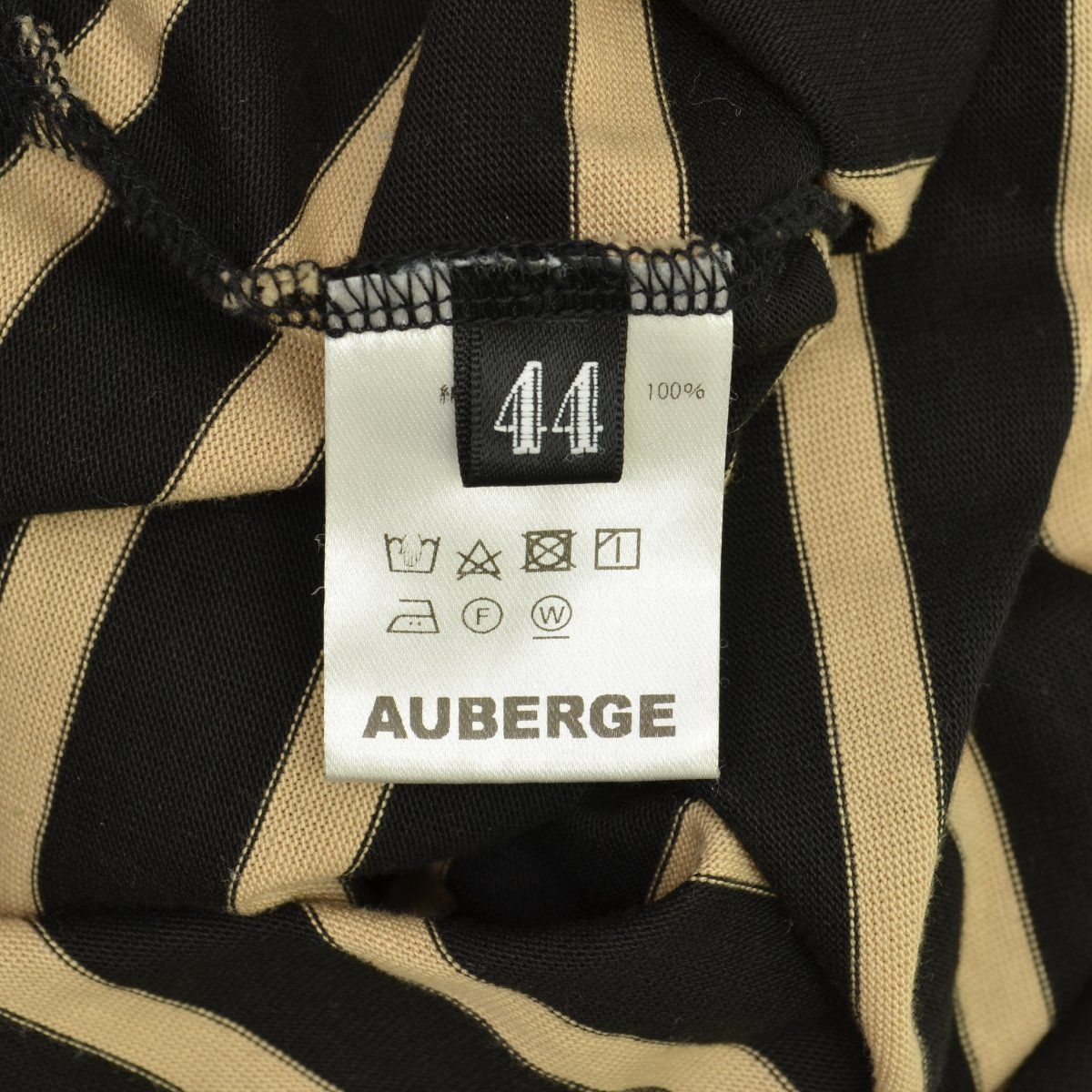 I*x様 AUBERGE　CAMELIA　ボーダーシャツ 44【AUBERGE / オ-ベルジュ】CAMELIA ポケット付ボーダー半袖Tシャツ